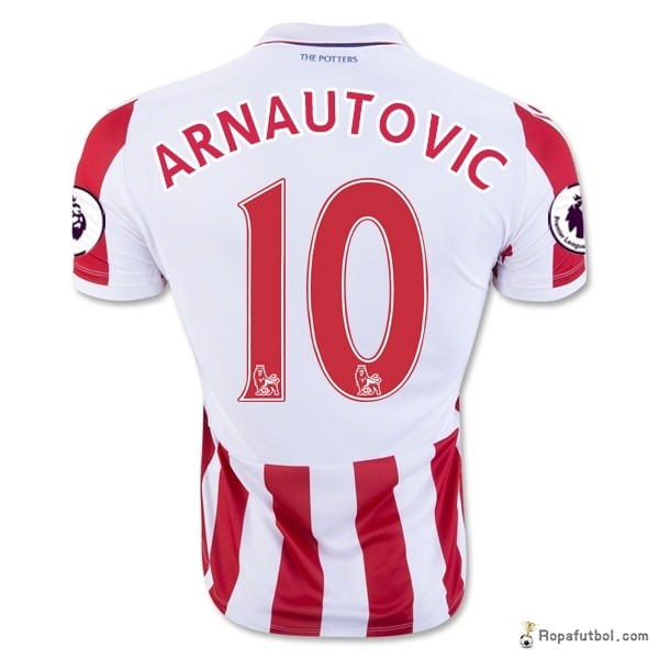 Camiseta Stoke City Replica Primera Ropa Arnautovic 2016/17 Rojo